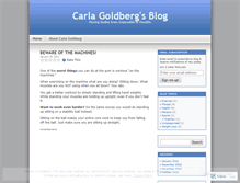 Tablet Screenshot of carlagoldberg.wordpress.com