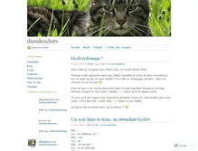 Tablet Screenshot of dieudeschats.wordpress.com