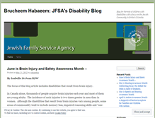 Tablet Screenshot of jfsadisabilityblog.wordpress.com