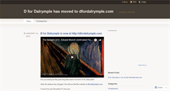 Desktop Screenshot of dalrympleblog.wordpress.com