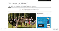 Desktop Screenshot of noticiasdeballet.wordpress.com