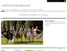 Tablet Screenshot of noticiasdeballet.wordpress.com