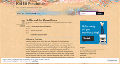 Desktop Screenshot of kidlitresource.wordpress.com