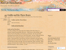 Tablet Screenshot of kidlitresource.wordpress.com