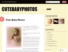 Tablet Screenshot of cutebabyphotos.wordpress.com