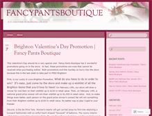 Tablet Screenshot of fancypantsboutique.wordpress.com