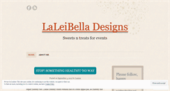 Desktop Screenshot of laleibella.wordpress.com