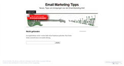 Desktop Screenshot of emailmarketingtipps.wordpress.com