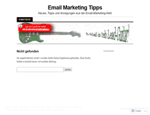 Tablet Screenshot of emailmarketingtipps.wordpress.com