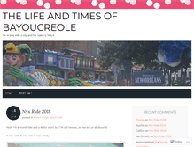 Tablet Screenshot of bayoucreole.wordpress.com