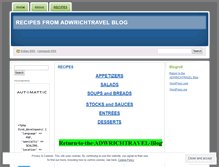 Tablet Screenshot of adwrichtravelrecipes.wordpress.com