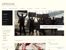 Tablet Screenshot of expressline.wordpress.com