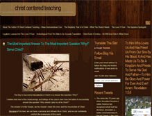 Tablet Screenshot of christcenteredteaching.wordpress.com