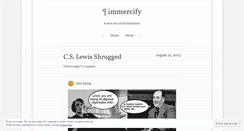 Desktop Screenshot of immercify.wordpress.com