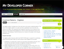 Tablet Screenshot of mydevcorner.wordpress.com