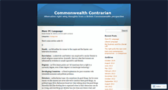 Desktop Screenshot of comcontrarian.wordpress.com