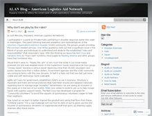 Tablet Screenshot of alanaid.wordpress.com