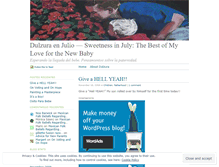 Tablet Screenshot of dulzuraenjulio.wordpress.com