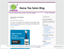 Tablet Screenshot of numateasalon.wordpress.com