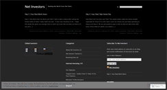 Desktop Screenshot of netinvestors.wordpress.com