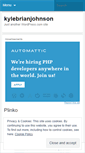 Mobile Screenshot of kylebrianjohnson.wordpress.com