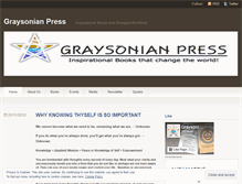 Tablet Screenshot of graysonianpress.wordpress.com