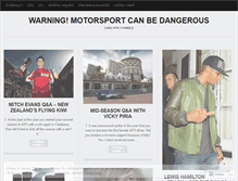 Tablet Screenshot of motorsportcanbedangerous.wordpress.com