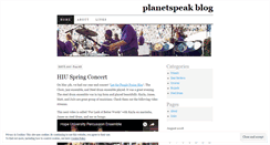 Desktop Screenshot of planetspeak.wordpress.com