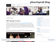 Tablet Screenshot of planetspeak.wordpress.com