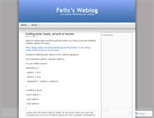 Tablet Screenshot of felixchu.wordpress.com