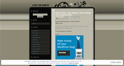 Desktop Screenshot of lostonearth3.wordpress.com