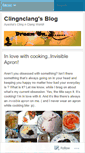 Mobile Screenshot of clingnclang.wordpress.com