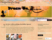 Tablet Screenshot of clingnclang.wordpress.com