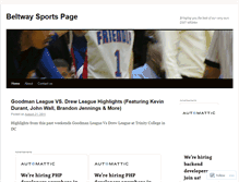 Tablet Screenshot of beltwaysportspage.wordpress.com