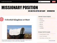 Tablet Screenshot of mormonmissionaryposition.wordpress.com