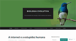 Desktop Screenshot of biologiaevolutiva.wordpress.com