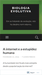 Mobile Screenshot of biologiaevolutiva.wordpress.com