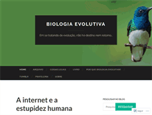 Tablet Screenshot of biologiaevolutiva.wordpress.com