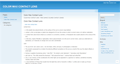Desktop Screenshot of colormaxcontactlenstnxt.wordpress.com