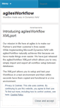 Mobile Screenshot of agilesworkflow.wordpress.com