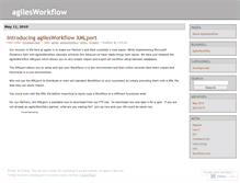 Tablet Screenshot of agilesworkflow.wordpress.com