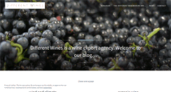 Desktop Screenshot of differentwines.wordpress.com