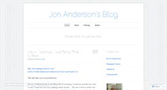 Desktop Screenshot of jonvanderson.wordpress.com