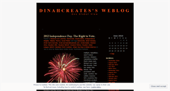 Desktop Screenshot of dinahcreates.wordpress.com