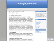 Tablet Screenshot of prevajanjeprevodi.wordpress.com