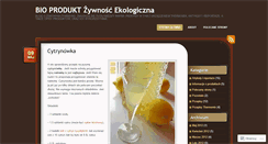 Desktop Screenshot of bioprodukt.wordpress.com