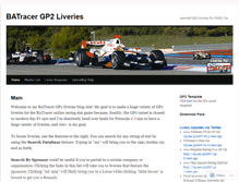 Tablet Screenshot of gp2liveries.wordpress.com