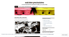 Desktop Screenshot of bienprecioso.wordpress.com