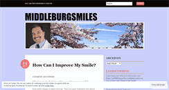 Desktop Screenshot of middleburgsmiles.wordpress.com