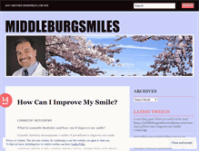 Tablet Screenshot of middleburgsmiles.wordpress.com